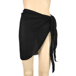 Women Beach Skirts Swimwear Summer Solid Bikini Cover Ups Shorts Pareo Wraps Sarong Skirt Swimsuit Beachwear Half Wrapped Skirt