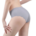 3Pcs/Set Seamless Ice Silk Panties Women Low Waist Briefs Female Underpants Invisible Underwear Sexy Lingerie M-XL Intimates