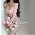 WOMENGAGA Mid Length Skirt For Elegance Apricot Slim Mini Dress Sweet Sexy Korean Women 2023 Skirts High Waist Fashion HGR0