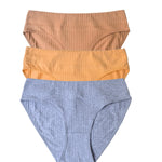 3Pcs/Set Cotton Panties Women Low Waist Briefs Solid Color Underwear Comfort Breathable Panty Sexy Lingerie M-XL Intimates