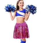 Bright Colors Beach Dance Skirt Hawaii Skirt Elastic Mid-rise Adults Kids Mini Skirt Rain Fringe Tassels Adjustable Curtain