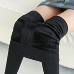 Women Winter Thermal Warm Thick Pantyhose Fluff Lined Stretch Slim Leggings Pants