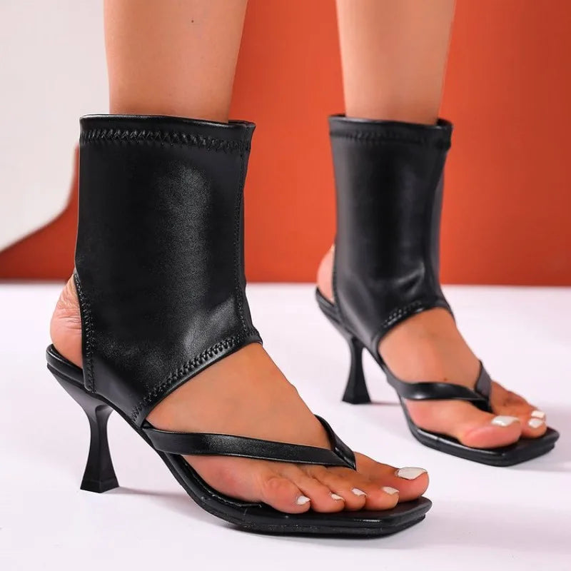 Ladies Sandals Booties Women Pumps Flip Flops High Heels Modern Summer Slides Fashion Party Boots Peep Toe Female Shoes