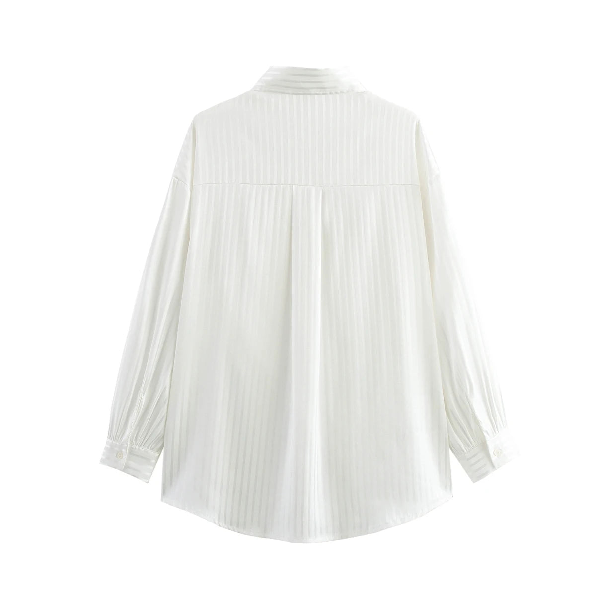 Foridol White Striped Blusas Para Mujer Spring Summer Casual Women Shirt Single Breasted Long Sleeve Loose Shirts Blouses 2025