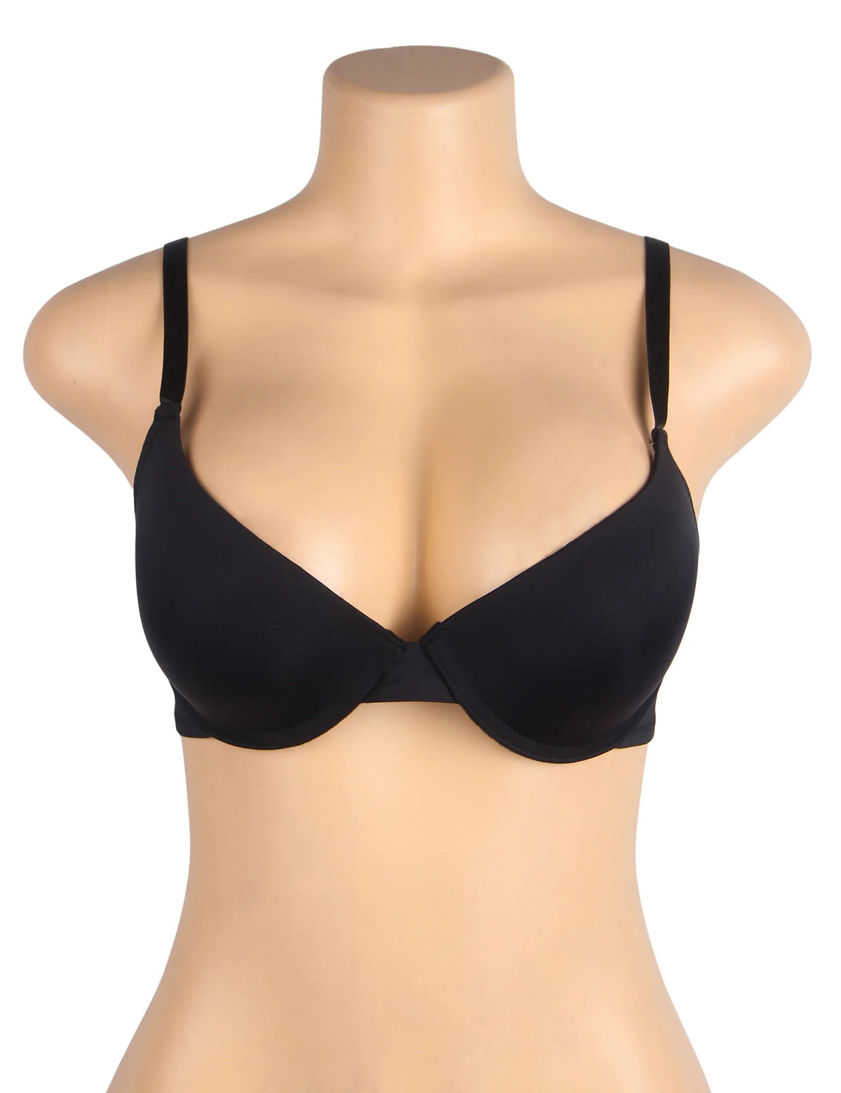 White Swim Fabric Underwire Bra for Women Plus Size Lightly Padded Adjustable Straps 4 Hook Closure Everyday Bra