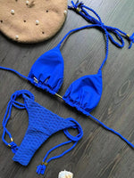 2026 new sexy bikini set with braided straps and split swimsuit 2-piece beach swimsuit