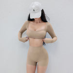 Women's 2025 ShapeLift Set: Square Neck Top & 8" Shorts w/BreatheTech™ One-Piece Toned Look