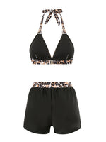 Sexy High Waist Bikini Shorts 2026 Women Swimsuit Two Piece Swimwear Female Bikinis Set Leopard Bathing Suits Brazilian Biquini