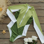 2026 Surfing Sport Swimsuit Long Sleeves Women One Piece SwimsuitSwimwear Solid Monokini Bathing Suit Tropical Bodysuit Female