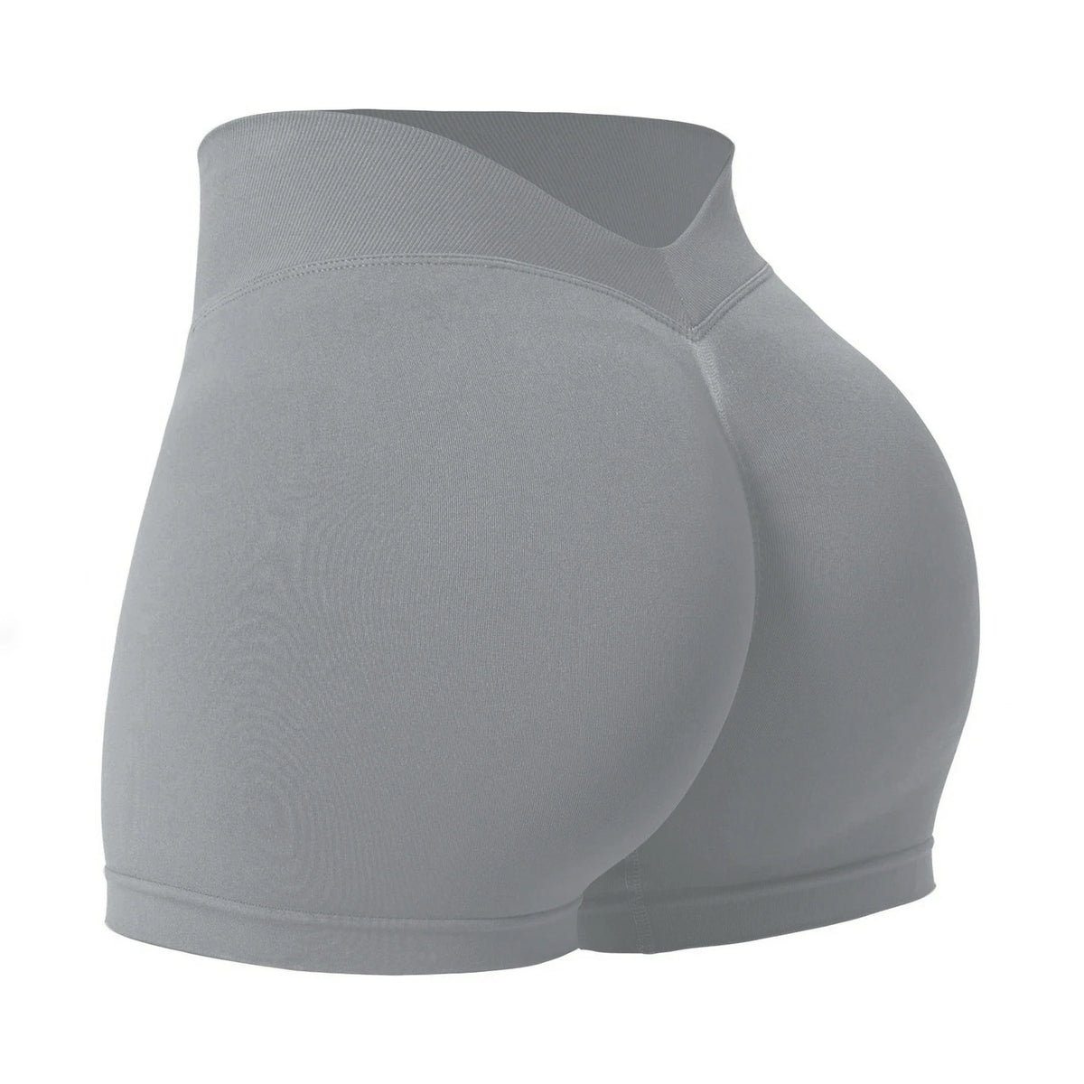 Women's Seamless Yoga Shorts Scrunch Butt Gym Shorts Booty Running Low Waist Sports Shorts Workout Leggings V Hip Fitness Pants