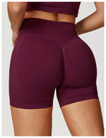 High Waist Shorts Seamless Yoga Shorts Workout Fitness Lift Peach Butt Fitness Tight Gym Running Body Shaper Pants Ribbed Shorts