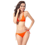 Summer Beach Bandage Bikini Sets Womens Sexy Swimwear Micro Bikini Set Tie Side G-String Thong Beachwear Swimsuit Bathing Suits
