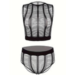 1 Set Sexy Women Fishnet Cover Ups Hollow Out Bodycon Women's Swimwear See through Tassel Dress without Bikini Beachwear
