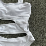 DEKA One Shoulder Swimsuit Women Swimwear Sexy Bikinis Female Biquini Hollowen Swim Suits Cut Out Bodysuit Bathingsuit Beachwear