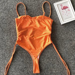 Neon Green Tummy Cut Out Female Swimwear One Piece Swimsuit Women Thong String Monokini High Leg Cut Bathing Suit Swim Bodysuit
