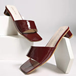 New Slippers Women's Fashion Open Toe Sandals Sexy High Heels Lady Slippers Low Heel Summer Sandals New Size