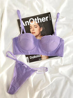 Japanese Manga Minimizer Bra Half Cup Demi Style Wireless Comfort Support Anti Sagging Lingerie Set for Large Bust 32-38 AB USA