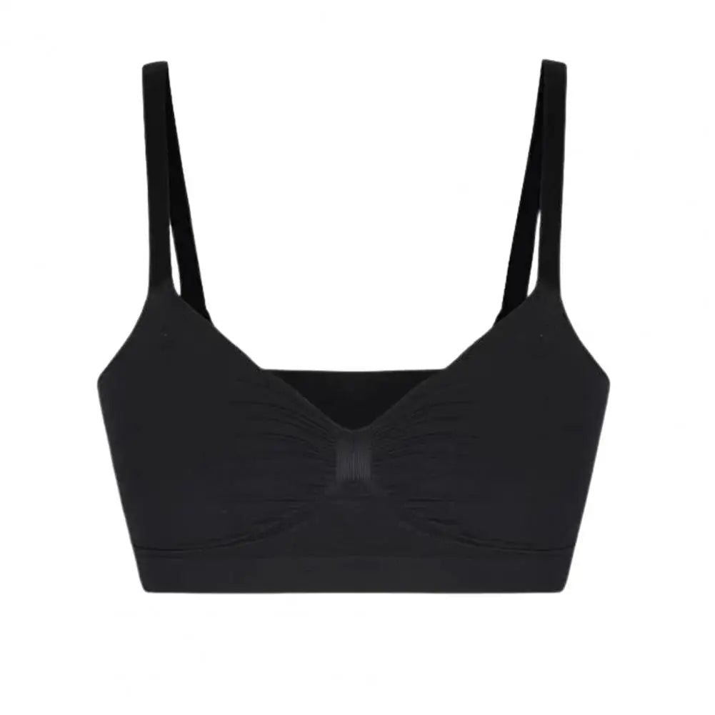 Wireless Soft Workout Bra Full Coverage Push Up Bralettes Sports Bras for Women Seamless Crop Cami Bra for Yoga Fitness