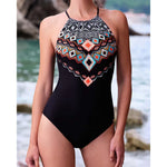 Striped Women One Piece Swimsuit High Quality Swimwear Printed Push Up Monokini Summer Bathing Suit Tropical Bodysuit Female