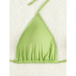 New Sexy Shell Thong Bikinis 2025 Swimsuits Women's Swimwear Female Beach Swim Wear Bathing Suits Brazilian Bikini Set Green