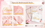 10 Pcs Women Bride Kimono Robe Embroidered Getting Ready Satin Bridesmaid Robes for Wedding Party Bridal Shower