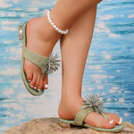 2026 Summer New Elegant Flip Flops Flat Slippers Women's Sandals
