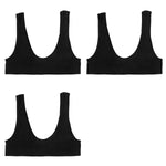 3Pcs/Set Seamless Bras For Women Push Up U Shape Bra Nonwire Underwear Female Sexy Lingerie Sport Bra Tops Comfort Intimates