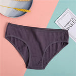 FINETOO Women Cotton Briefs Panties Female Sexy Low Waist Underwear M-XL Breathable Panty Girls Comfortable Intimates Lingerie
