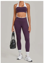 Women's Seamless Yoga Sets Sports Fitness Sleeveless Vest Hip-lifting Slim Fit Pants Suits Workout Gym Training Running Sets