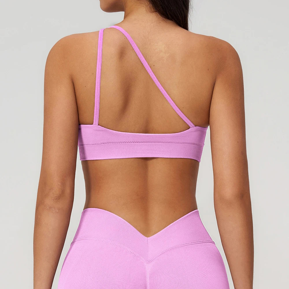 Backless Yoga Bra Woman Gym Tops Sports Bra Strap Cross Back Womens Underwear Adjustable Shoulder Strap Inner Padded Yoga Vest