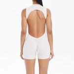 Women's Seamless Yoga Jumpsuit New Beautiful Back & Pleats Hip Lifting Short Jumpsuit Sports Running Fitness Jumpsuit Yoga Suit