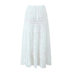 Lace Skirt Set Dress Summer Women Beach Holiday Sexy Cotton Matching Set Outfits Spring White 2 Pcs Vestidos Female Set 2025
