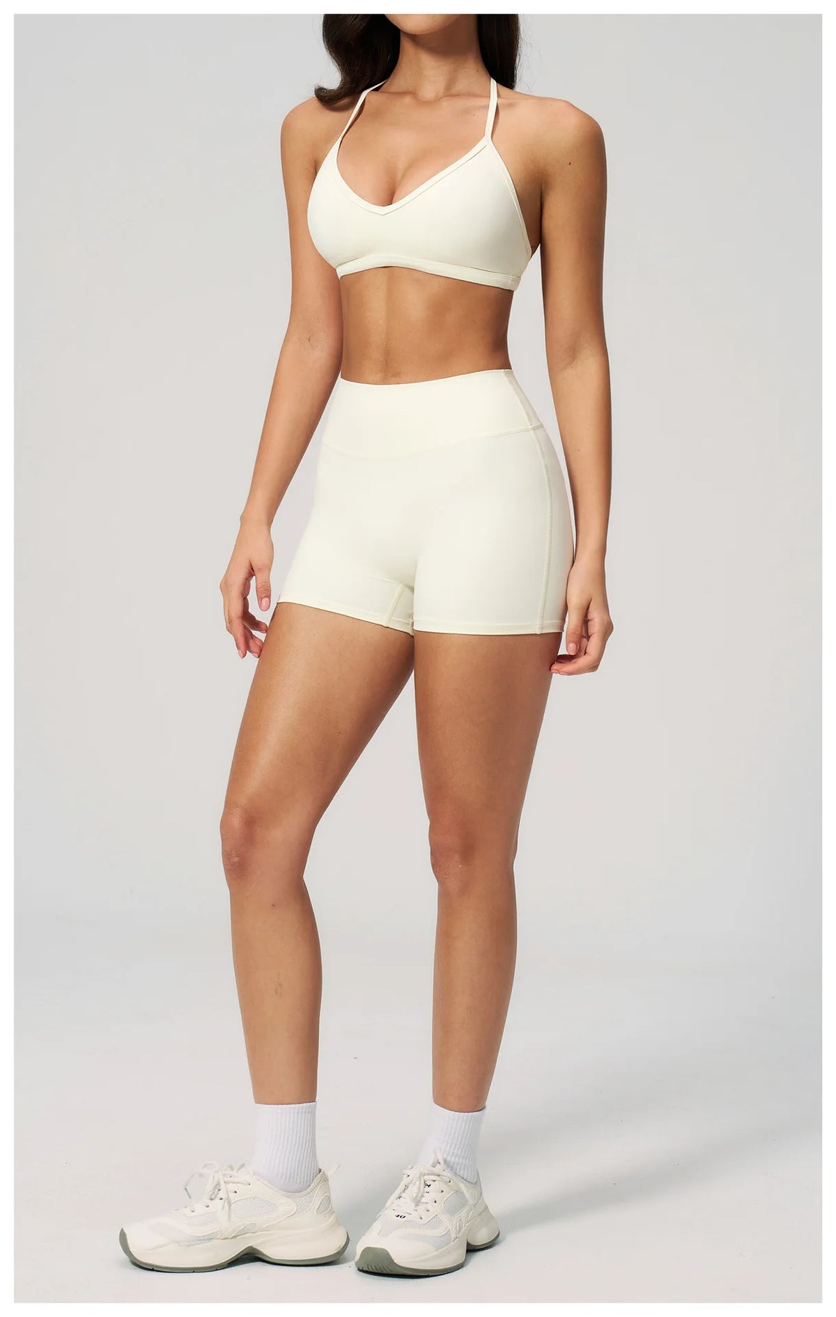 New Tight Yoga Set Women Breathable Quick Drying Sports Bra High Waist Shorts Fitness Suit Outwear Leisure Workout Gym Tracksuit