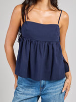 Summer Loose Women's Camisoles Stylish Solid Color Side Strap Spaghetti Straps Crop Tank Tops