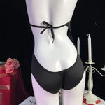 Hot Sexy Lingerie Lace Erotic Teddy Bodysuit Women Sexy Underwear Hollow Perspective Crotchless Stripper Clothing Babydoll Dress
