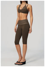 Summer Polka Dot Yoga Sets Women Hanging Neck Shockproof Sports Bra Fitness Suit Folding High Waist Mid Pants Gym Tracksuit
