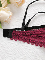 New Year Christmas High-Quality Red Lace Sexy Women's Underwear One Lingerie Push Up Seven codes Bra A3216