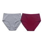 2Pcs/Set Women Cotton Panties High Waist Briefs Breathable Underwear Female Underpants Plus Size Sexy Lingerie S-XXL 8 Colors