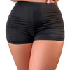 Women's High Waisted Flat Leg Pants New Shiny Elastic Short Pants Slim Hot Dance Clubwear Mini Shorts Push Up Butt Gym Leggings