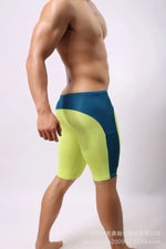Men's Swimming Trunks Fitness Shorts Casaul Beach Vaction Style For Man Color Blocked Drawstring Elastic Waist Beach Shorts KD14