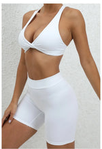 Seamless Yoga Fitness Sets Women High Waist Hip-Lifting Shorts & Sports Bra Workout for Running Gym