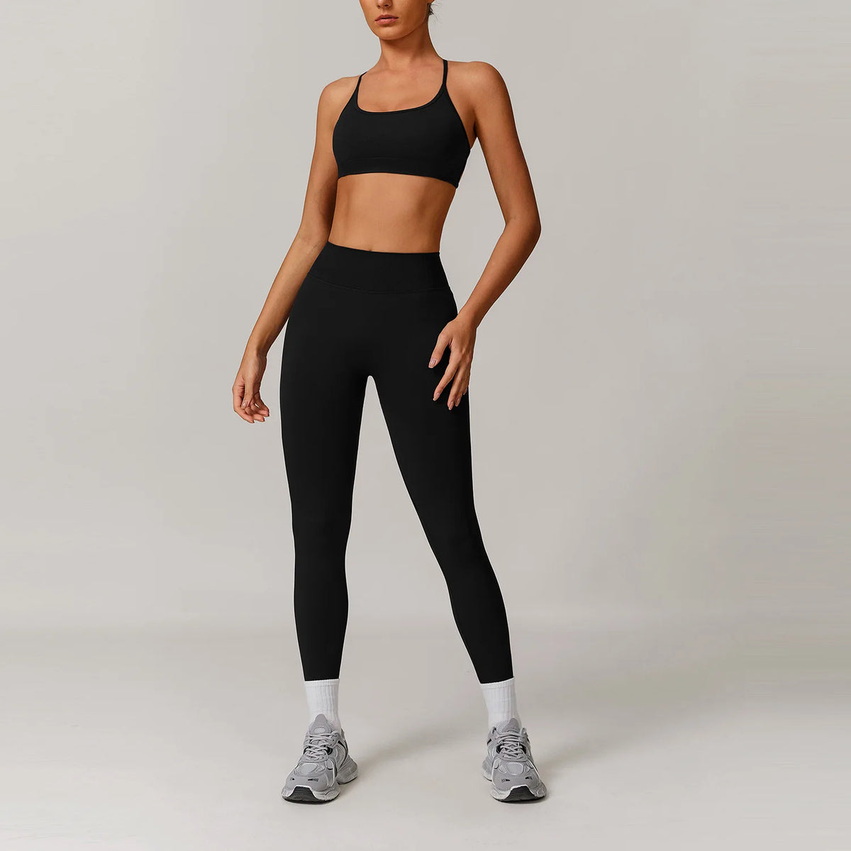 2/3PCS Yoga Set Women Workout Set Seamless Sportswear Gym Clothing Fitness Long Sleeve Crop Top High Waist Leggings Sports Suits