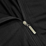 Woman's Clothes Black Jumpsuits Long Sleeve Side Patchwork Striped Zipper Collar Skinny Sporty Yoga Jumpsuit 106346