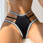 1pcs Low Waist Fashion Style Women G-string Black Women Intimate Sexy Lingerie Elegant Lady Thongs Underwear Female Panties