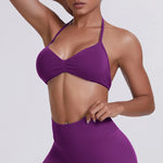 Hearuisavy Sports Bra Woman Gym Tops Sportswear Female Underwear Yoga Clothes Breathable Fitness Crop Top Push Up Workout Bras