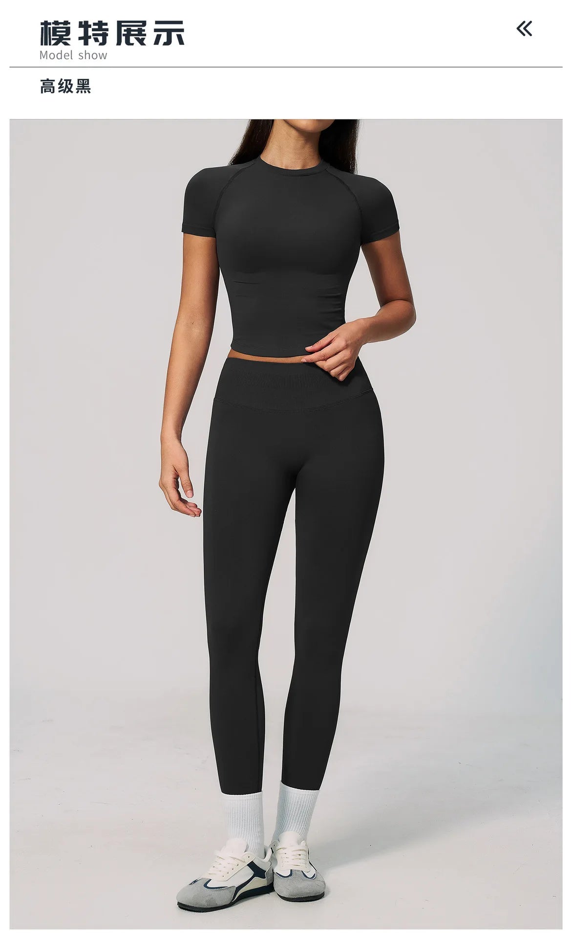 2PCS Women's Tracksuit Seamless Yoga Set Short Sleeve O Neck Workout T Shirts Fitness Suit Tight Hip Lifting Leggings Gym Sets