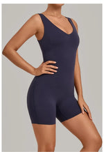 Women's Seamless Yoga Jumpsuits Fitness Sports Gym Beauty Backless Slim Fit Sling One-piece Running Workout Training Bodysuits