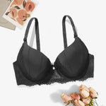 Beauwear Green Embroidred Floral Bra with Pendent Push Up Bra with Foam Pad Underwire Bras 75B 80B 85B-W8001