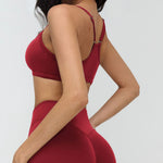 Beautiful Back Women Workout Bra Fitness Underwear Tights Yoga Vest High Strength Shockproof Gym Sports Top Push Up Chest Pad