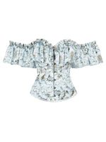 New three-dimensional flower satin lace sexy tube top corset Palace ladies body corset